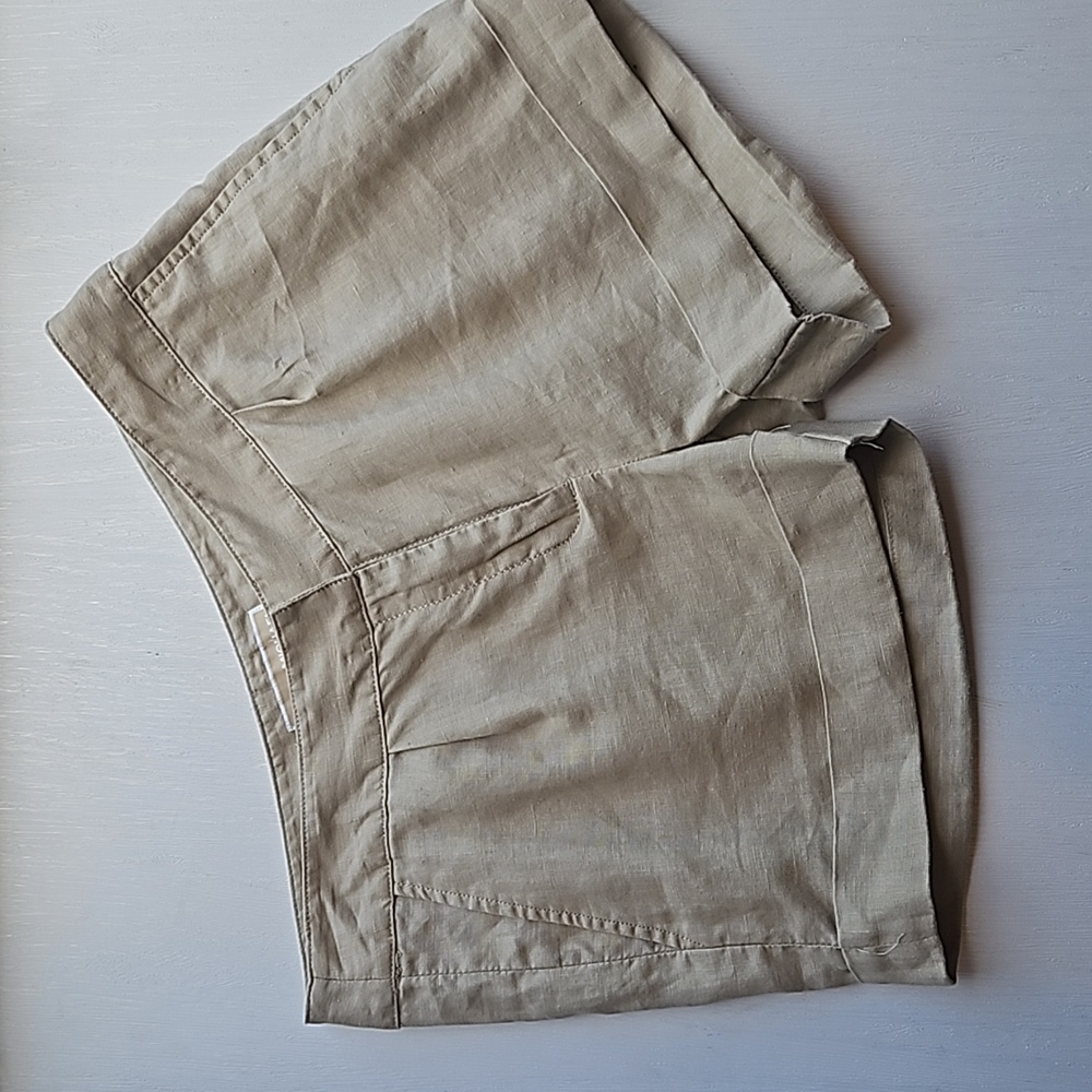 MICHAEL Michael Kors Beige Linen Blend Shorts